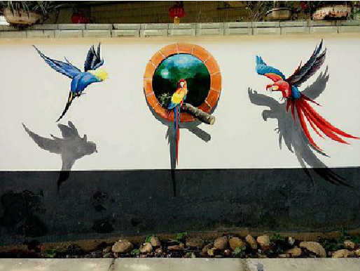 景东视觉错位-3D墙绘设计