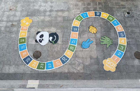 景东地面游戏彩绘