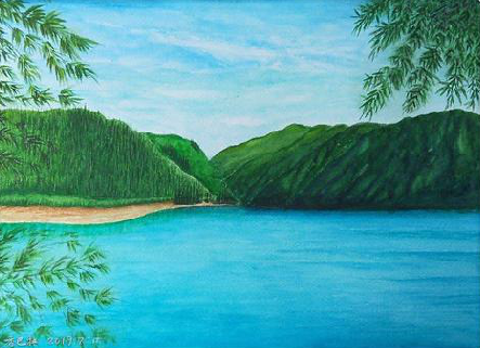 景东在墙绘中，如何绘画绿水青山？