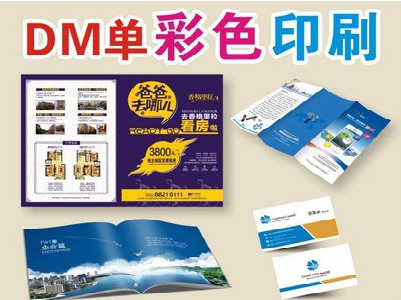 景东单页印刷，色彩搭配简单。
